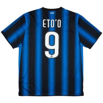 2010-11 Inter Milan Home Shirt Eto'o #9 - 10/10 - (XL)