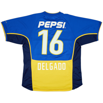 2002 Boca Juniors Home Shirt Delgado #16 - 9/10 - (L)