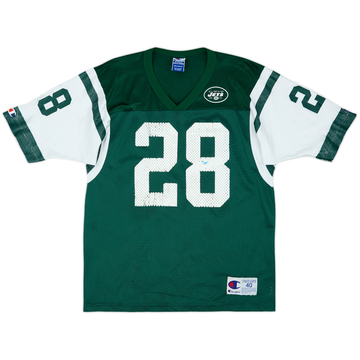1998-00 New York Jets Martin #28 Champion Home Jersey - 3/10 - (M)