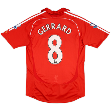2006-08 Liverpool Home Shirt Gerrard #8 - 5/10 - (M)
