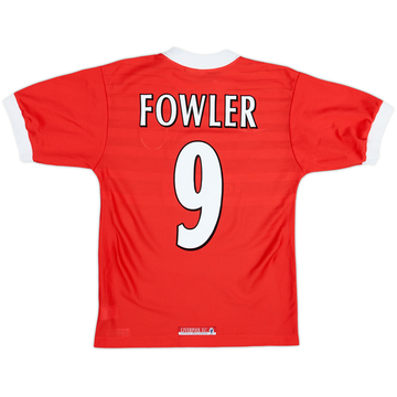 1998-00 Liverpool Home Shirt Fowler #9 - 8/10 - (Y)