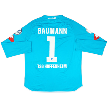 2016-17 Hoffenheim Match Issue DFB-Pokal Signed GK Shirt Baumann #1