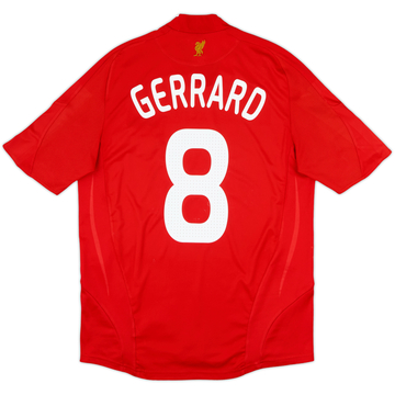 2008-10 Liverpool Home Shirt Gerrard #8 - 6/10 - (M)
