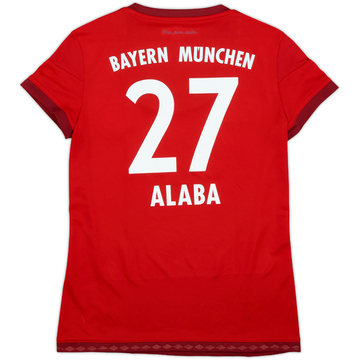 2015-16 Bayern Munich Home Shirt Alaba #27 - 10/10 - (Women's S)