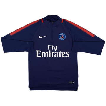 2017-18 Paris Saint-Germain Nike 1/4 Zip Training Top - 7/10 - (S)
