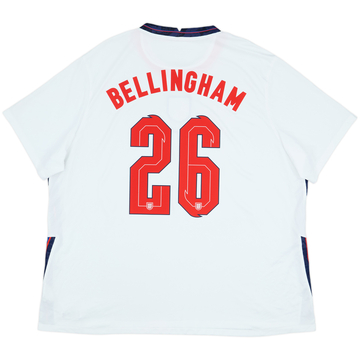 2020-22 England Home Shirt Bellingham #26 - 7/10 - (3XL)