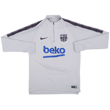 2018-19 Barcelona Nike 1/4 Zip Training Top - 8/10 - (S)