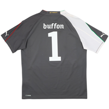 2010-12 Italy Player Issue GK S/S Shirt Buffon #1 - 8/10 - (XXL)