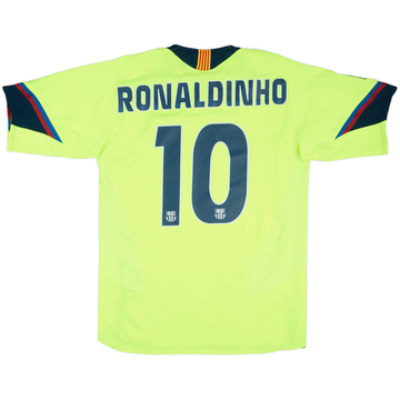 2005-06 Barcelona Away Shirt Ronaldinho #10 - 8/10 - (M)