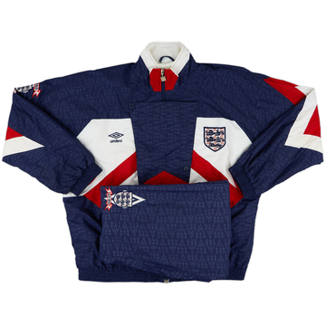 1990-92 England Umbro Tracksuit - 9/10 - (XL)