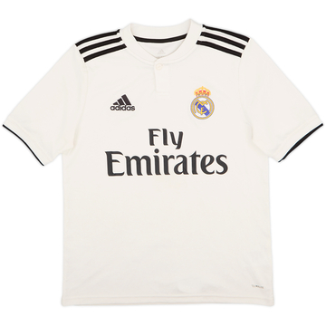 2018-19 Real Madrid Home Shirt - 8/10 - (L.Boys)