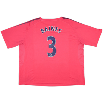 2010-11 Everton Away Shirt Baines #3 - 9/10 - (3XL)