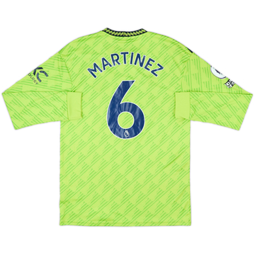 2022-23 Manchester United Third L/S Shirt Martinez #6 - 8/10 - (M)