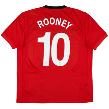 2009-10 Manchester United Home Shirt Rooney #10 - 5/10 - (XL)