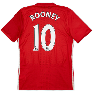 2016-17 Manchester United Authentic Home Shirt Rooney #10 - 7/10 - (M)