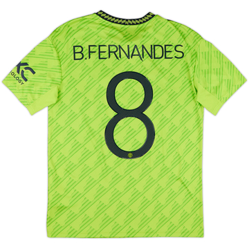 2022-23 Manchester United Third Shirt B.Fernandes #8 - 10/10 - (XL.Boys)