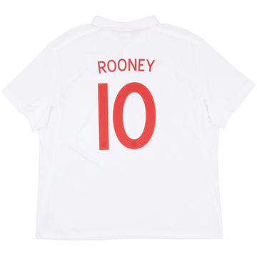 2009-10 England Home Shirt Rooney #10 - 8/10 - (3XL)