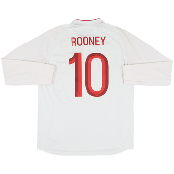 2012-13 England Home L/S Shirt Rooney #10 - 6/10 - (L)