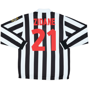 1998-99 Juventus Home L/S Shirt Zidane #21 - 6/10 - (M)