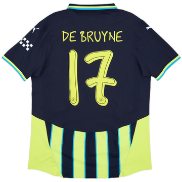 2024-25 Manchester City Authentic Away Shirt De Bruyne #17 (XXL)
