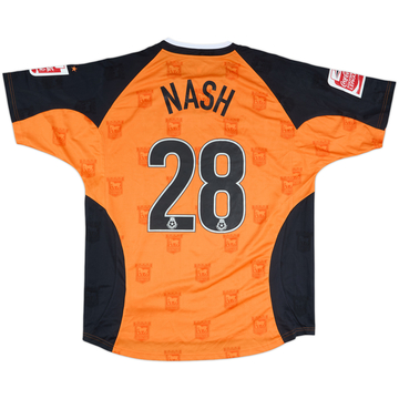 2004-06 Ipswich Match Issue Away Shirt Nash #28