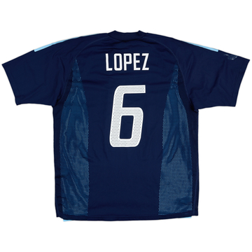2002-04 Argentina Player Issue Away Shirt Lopez #6 - 5/10 - (L)