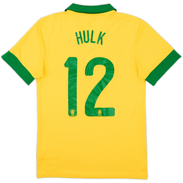 2013 Brazil Home Shirt Hulk #12 - 5/10 - (S)