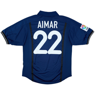 2000-01 Valencia Away Shirt Aimar #22 - 7/10 - (L)