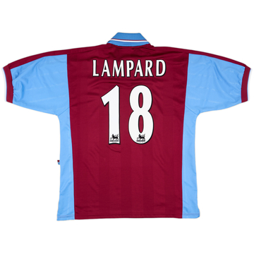 1997-98 West Ham Home Shirt Lampard #18 - 9/10 - (L)