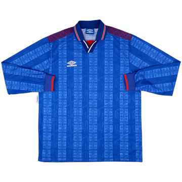 1990s Umbro Template L/S Shirt #16 - 9/10 - (XL)
