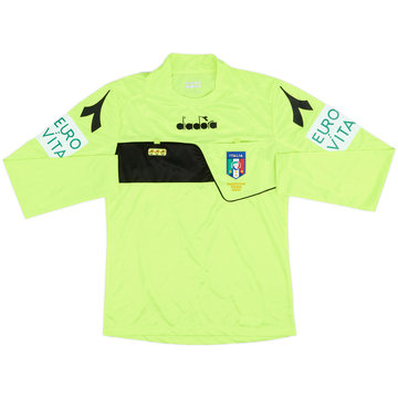 2017-18 Italy Diadora Referee L/S Shirt - 9/10 - (XS)