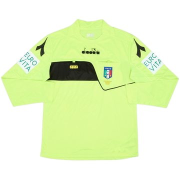 2017-18 Italy Diadora Referee L/S Shirt - 9/10 - (M)