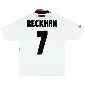 1997-99 Manchester United Away Shirt Beckham #7 - 8/10 - (Y)