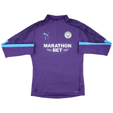 2019-20 Manchester City Puma Player Issue 1/4 Zip Drill Top #7 (Sterling) - 9/10 - (M)