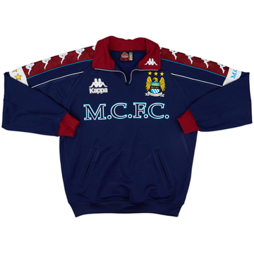 1997-99 Manchester City Kappa 1/4 Zip Drill Top - 4/10 - (S)