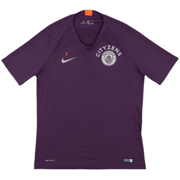 2018-19 Manchester City Nike Player Issue Training Shirt #7 (Sterling) - 9/10 - (M)
