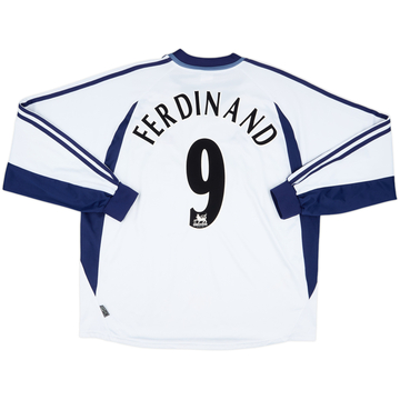 2001-02 Tottenham Home L/S Shirt Ferdinand #9 - 8/10 - (XXL)