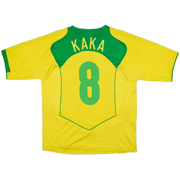 2004-06 Brazil Home Shirt Kaka #8 - 6/10 - (L)