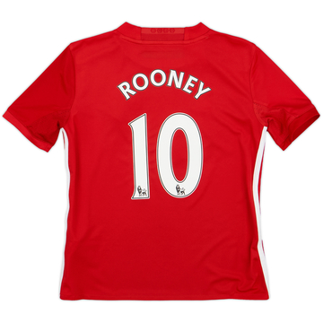 2016-17 Manchester United Home Shirt Rooney #10 - 9/10 - (S.Boys)