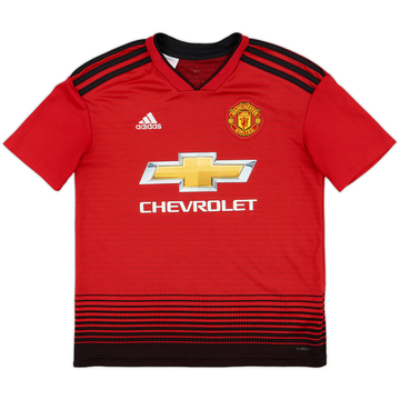 2018-19 Manchester United Home Shirt - 7/10 - (M.Boys)