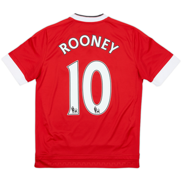 2015-16 Manchester United Home Shirt Rooney #10 - 10/10 - (L.Boys)