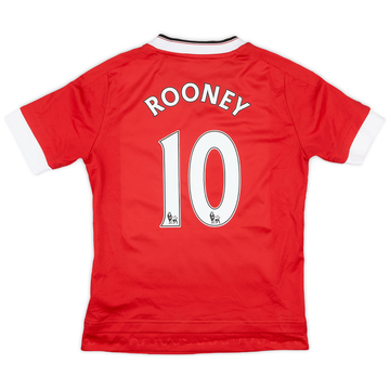 2015-16 Manchester United Home Shirt Rooney #10 - 8/10 - (S.Boys)