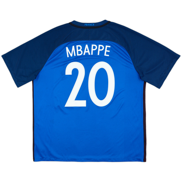 2016-17 France Home Shirt Mbappe #20 - 6/10 - (XXL)