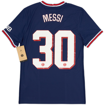 Camiseta auténtica de local del Paris Saint-Germain 2021-22 Messi #30 (S)