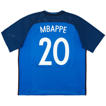 2016-17 France Home Shirt Mbappe #20 - 6/10 - (XXL)