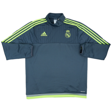 2015-16 Real Madrid adidas 1/4 Zip Drill Top - 9/10 - (L)