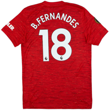 2020-21 Manchester United Home Shirt B.Fernandes #18 - 8/10 - (M)