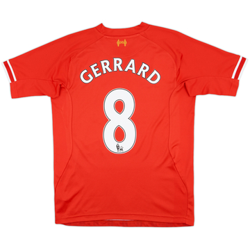 2013-14 Liverpool Home Shirt Gerrard #8 - 7/10 - (S)