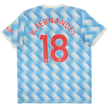 2021-22 Manchester United Away Shirt B.Fernandes #18 - 5/10 - (XL)