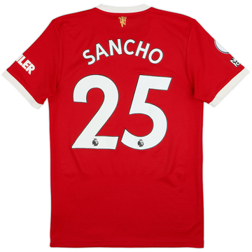 2021-22 Manchester United Home Shirt Sancho #25 - 10/10 - (S)